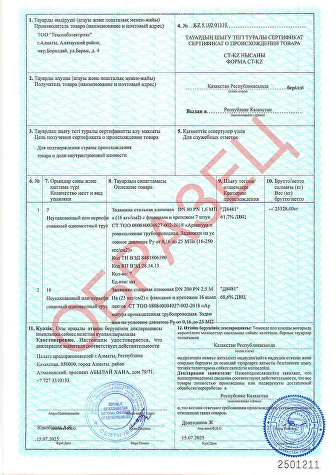 Сертификат соответствия Техснабэлектрикс