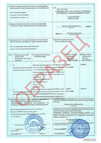 Сертификат соответствия Техснабэлектрикс